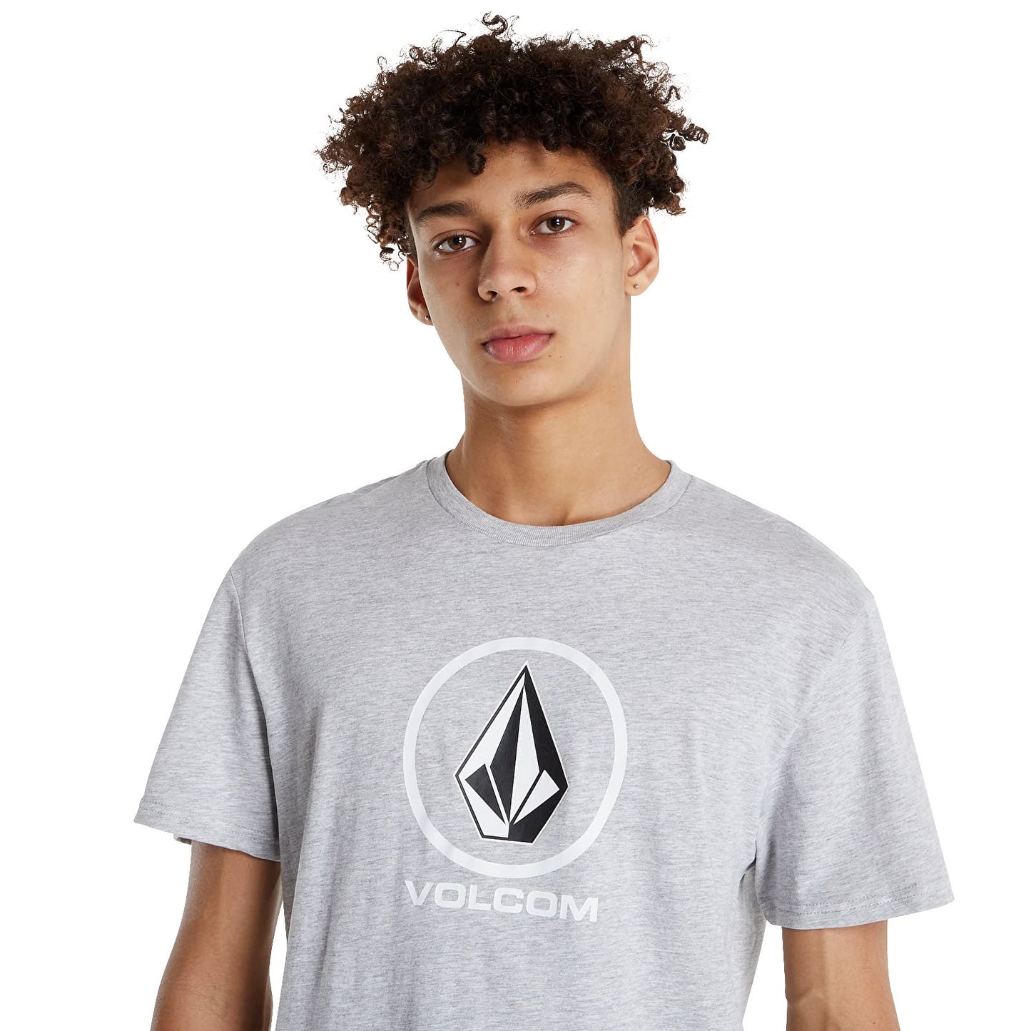 Volcom Men's Crew Neck T-Shirt ~ Crisp Stone heather grey
