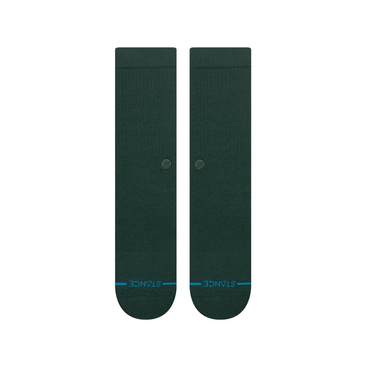 Icon Pine Green Mens Crew Socks Stance