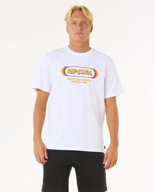 Rip Curl Surf Revival SS Mens T-Shirt White