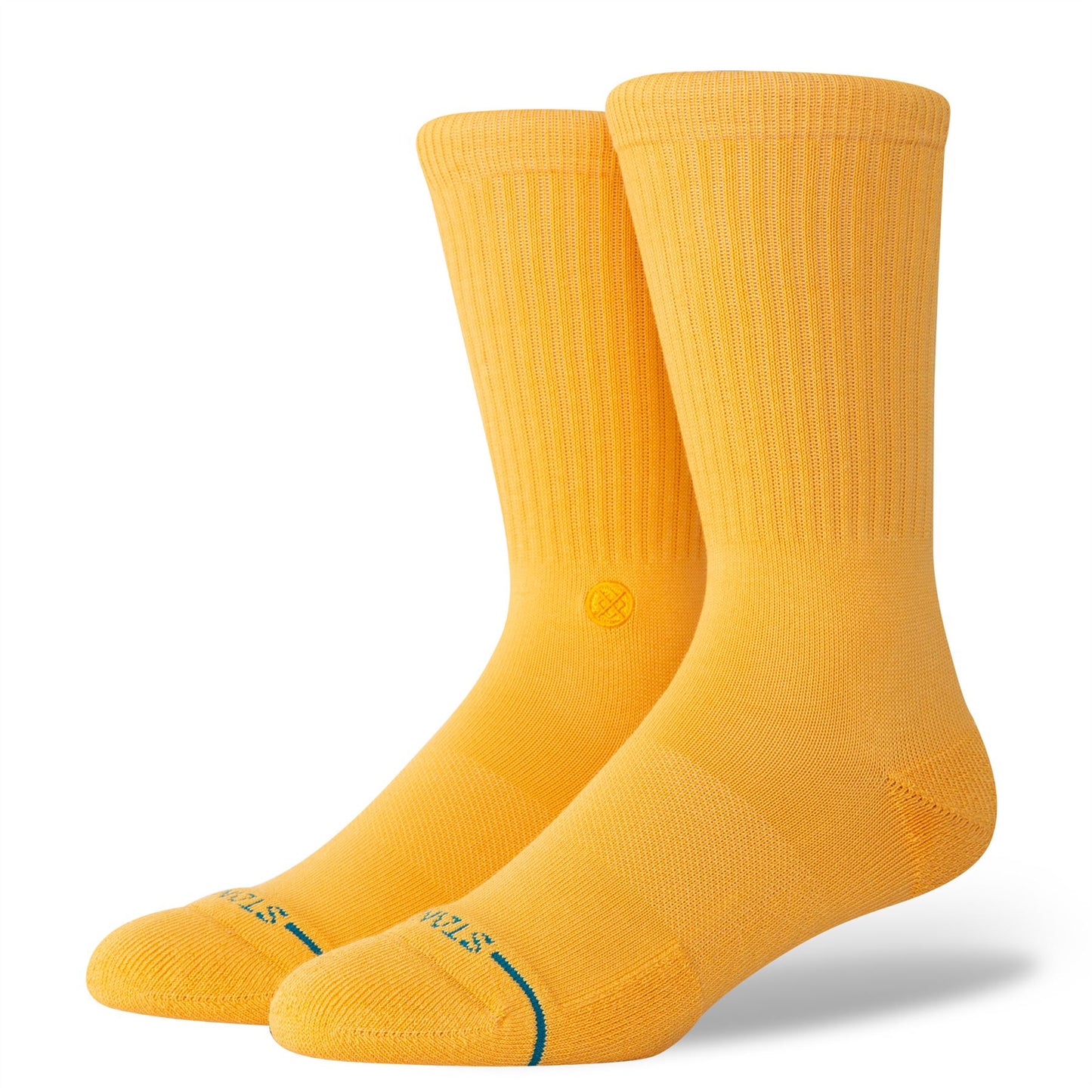 Stance Mens Crew Socks ~ Icon daisy yellow