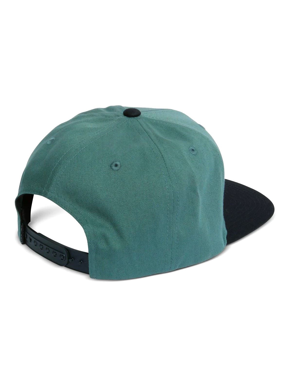 Volcom Mens Snapback Flat Peak Quarter Twill Sea Green Cap