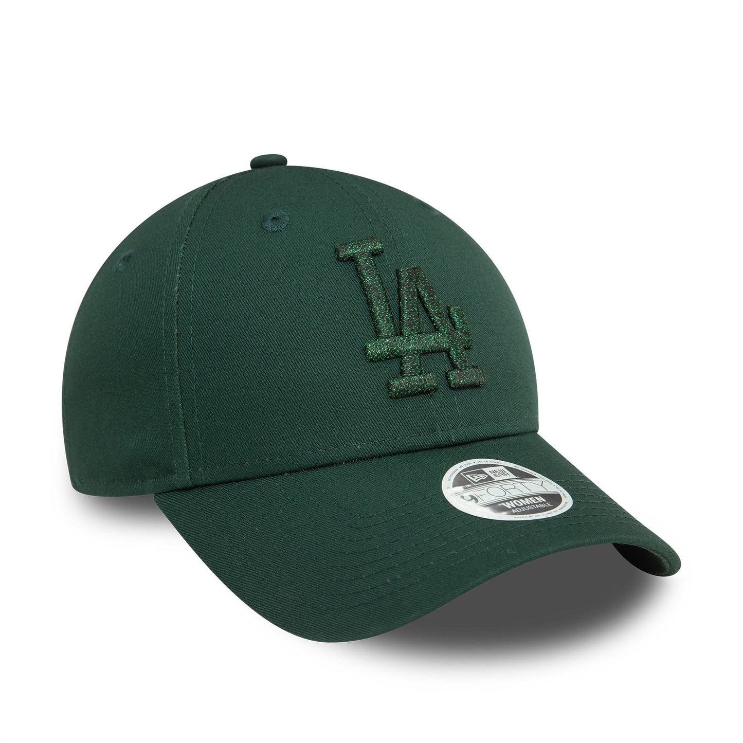 LA Dodgers Womens Metallic Dark Green 9FORTY Adjustable Cap