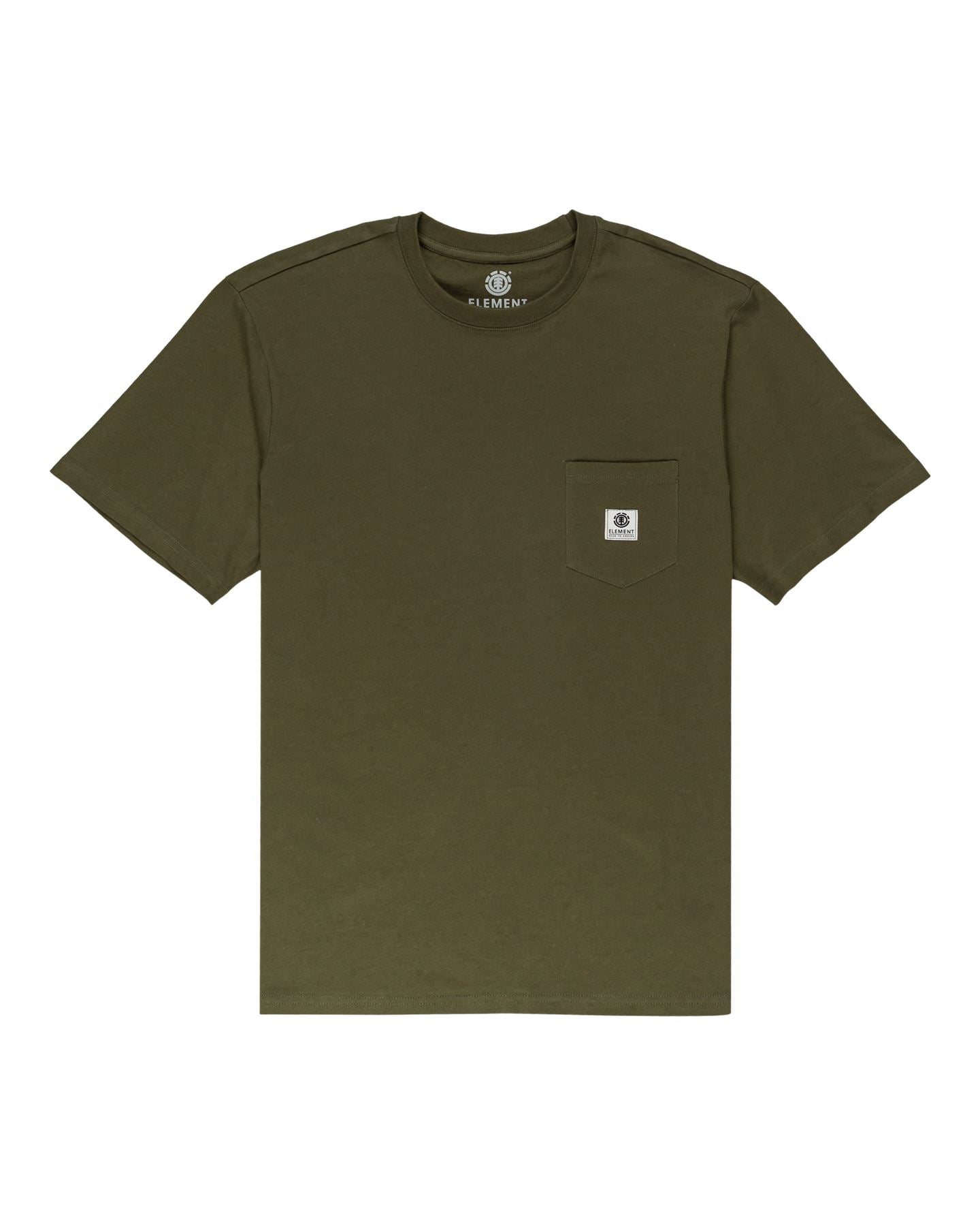 Element Men's Organic Cotton T-Shirt ~ Basic Pocket army