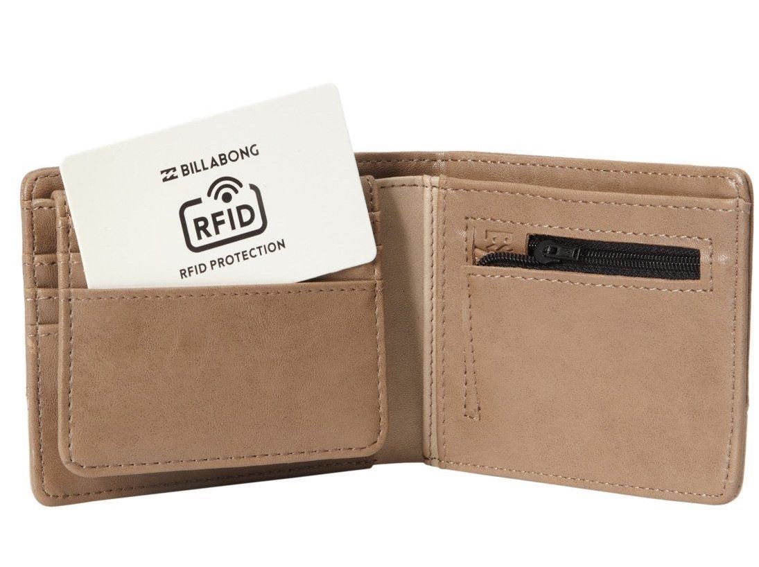 Billabong Faux Leather Bi-Fold Wallet ~ Dimension clay brown