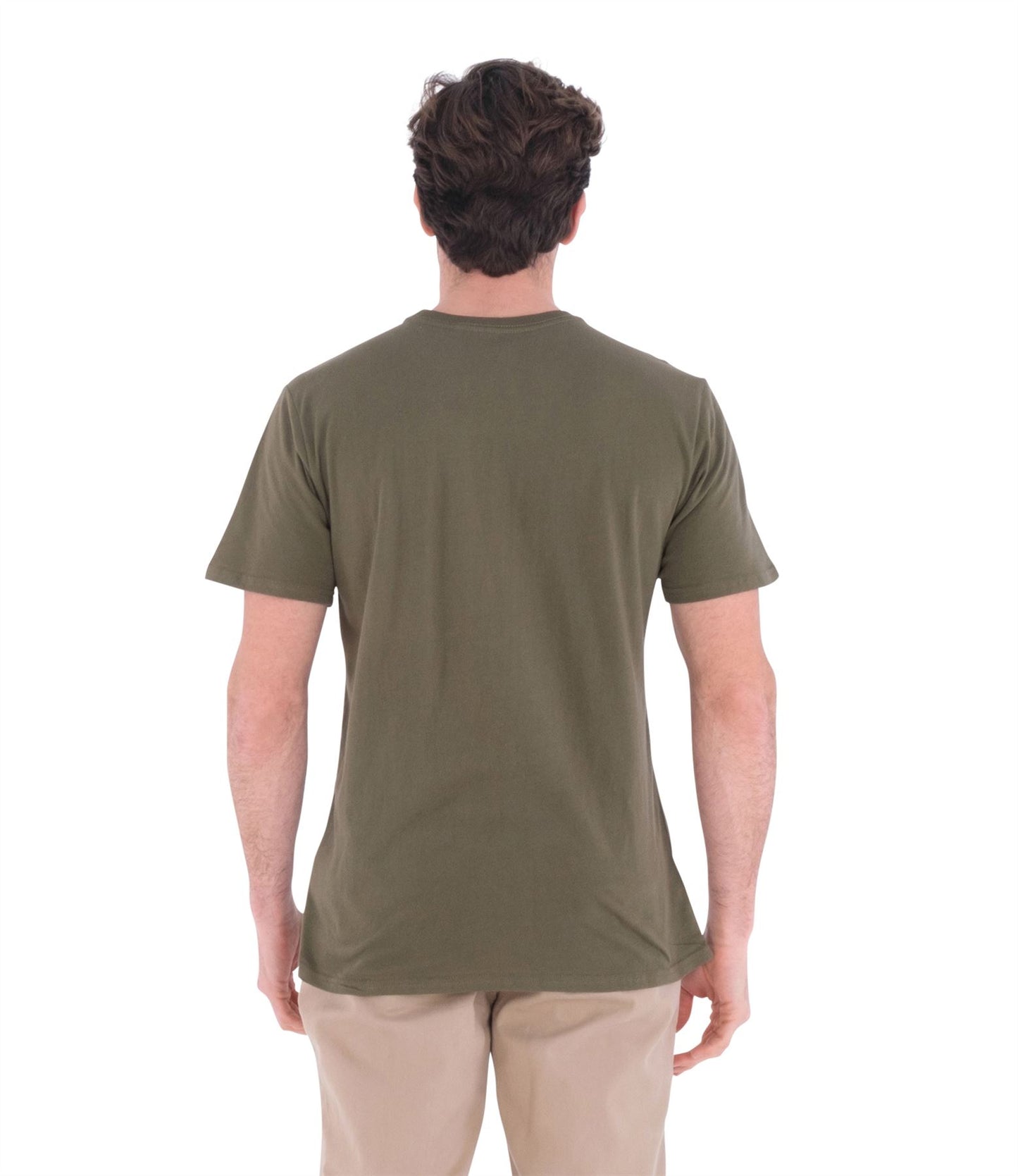 Hurley Men's Seasonal Cotton T-Shirt ~ One & Only Solid olive