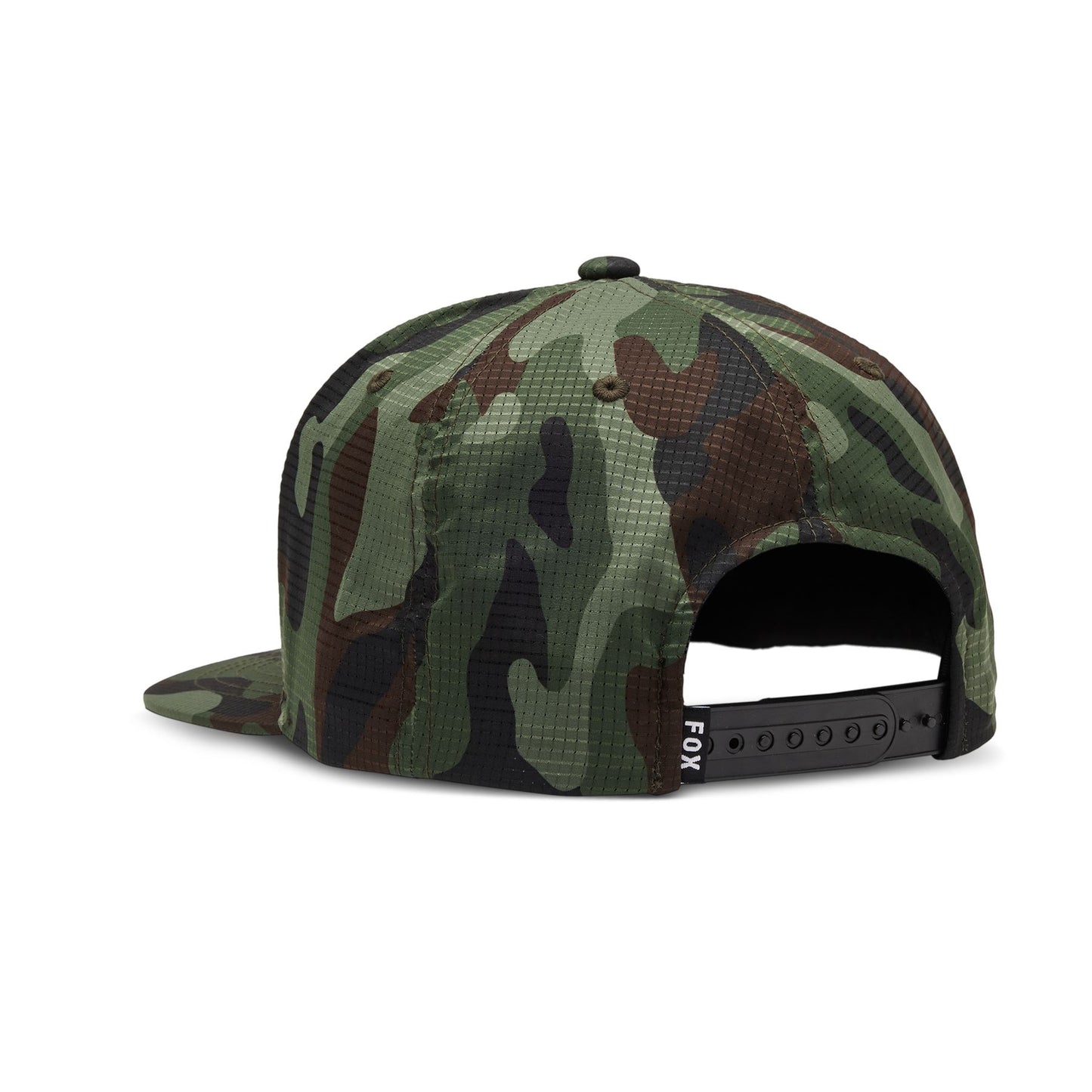 Fox Racing Mens Snapback Flat Peak Cap ~ Camo Tech green camo