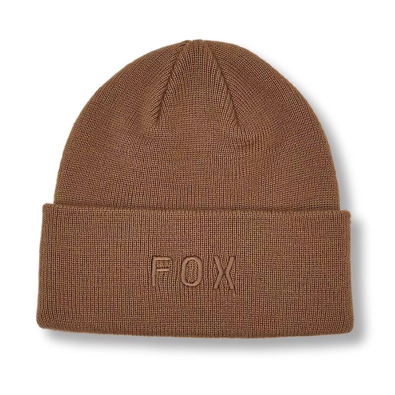 Fox Racing Wordmark Mens Knitted Brown Beanie
