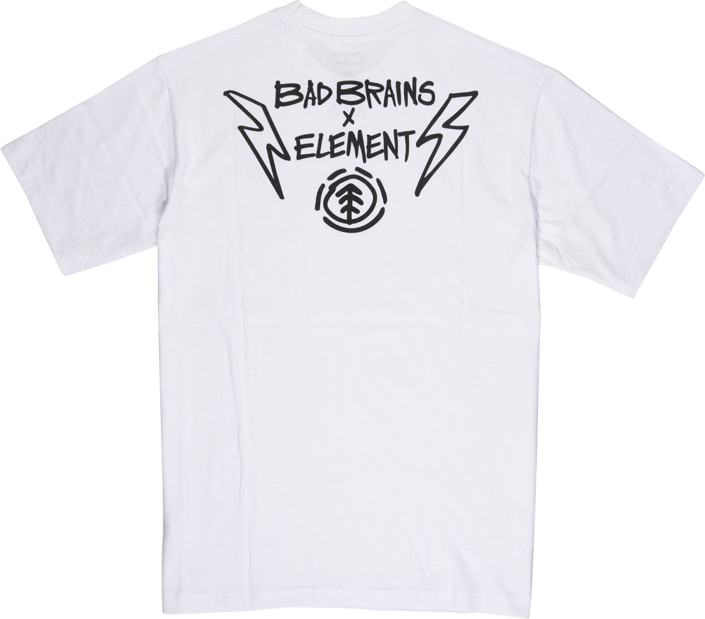 Element Crew Neck Cotton T-Shirt ~ Bolt Lock white