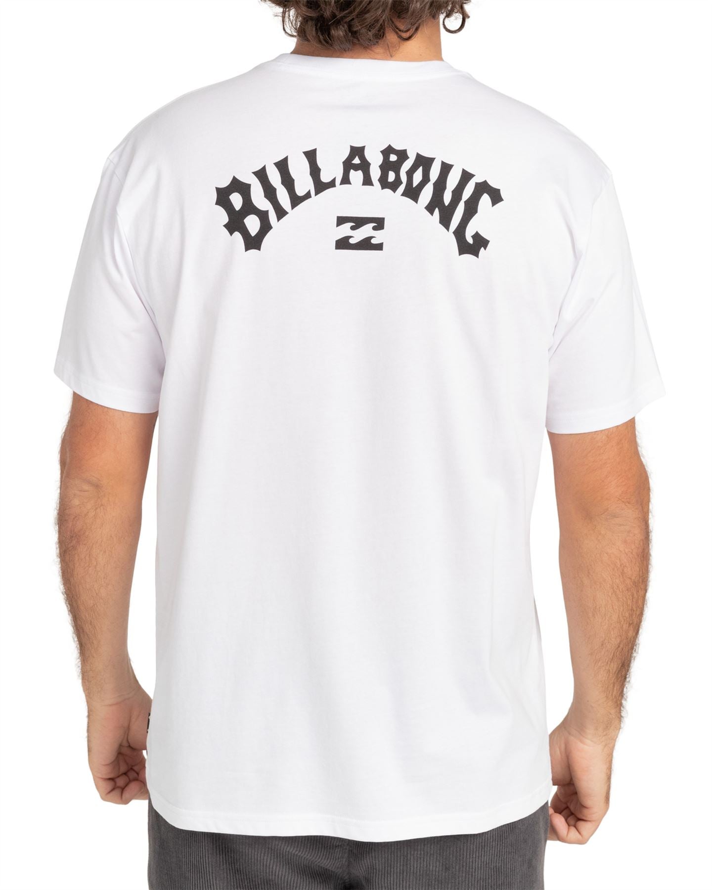 Billabong Men's Crew Neck T-Shirt ~ Arch Wave white