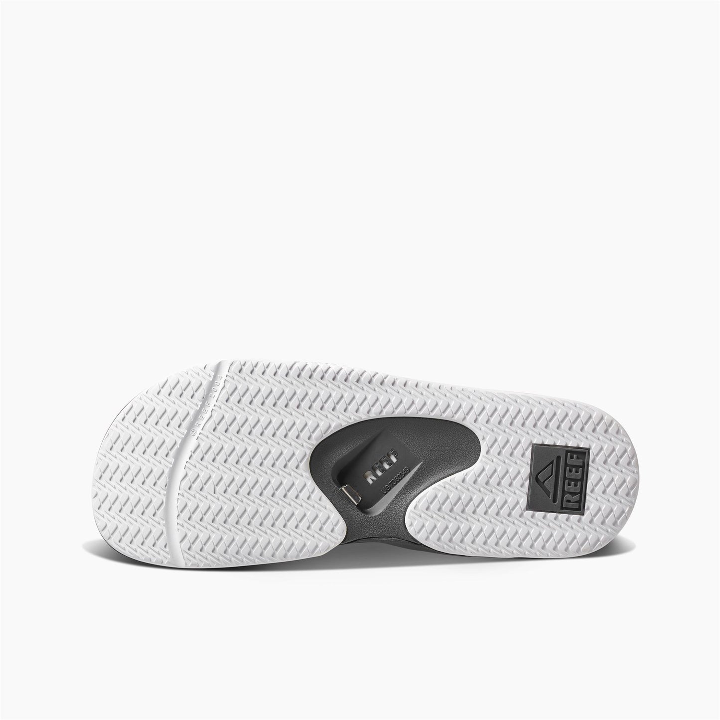Reef Fanning Slide Mens Water Friendly Grey Sandals With Bottle Opener.