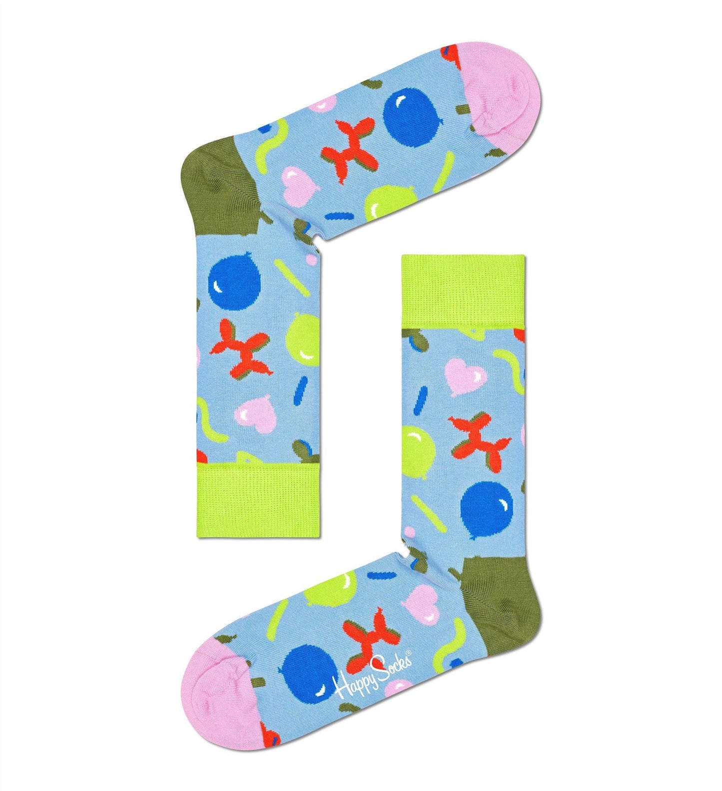Happy Socks - Crew Socks (Size 41-46) ~ Birthday Ballon