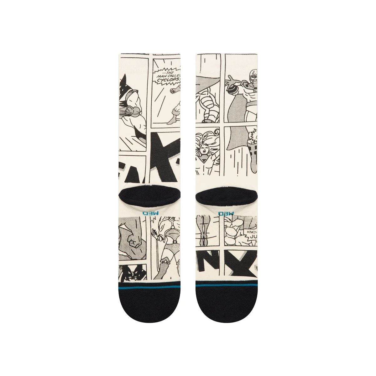 Good vs Bad Black White Mens Crew Socks Stance