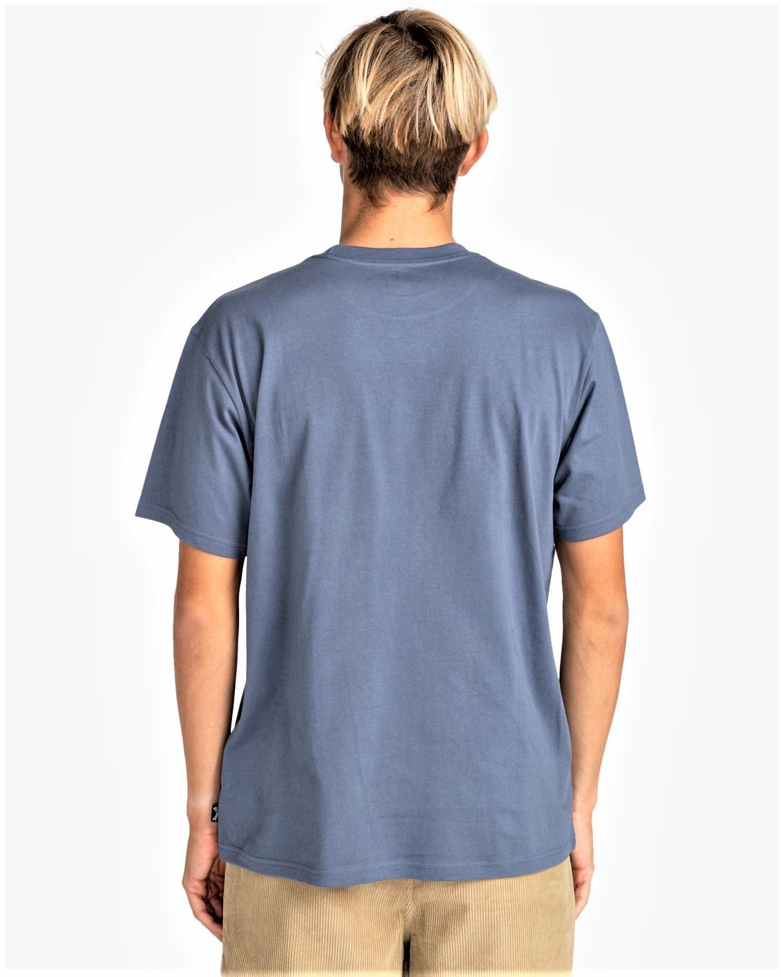 Billabong Mens SS Cotton T-Shirt ~ Stacked Pocket blue