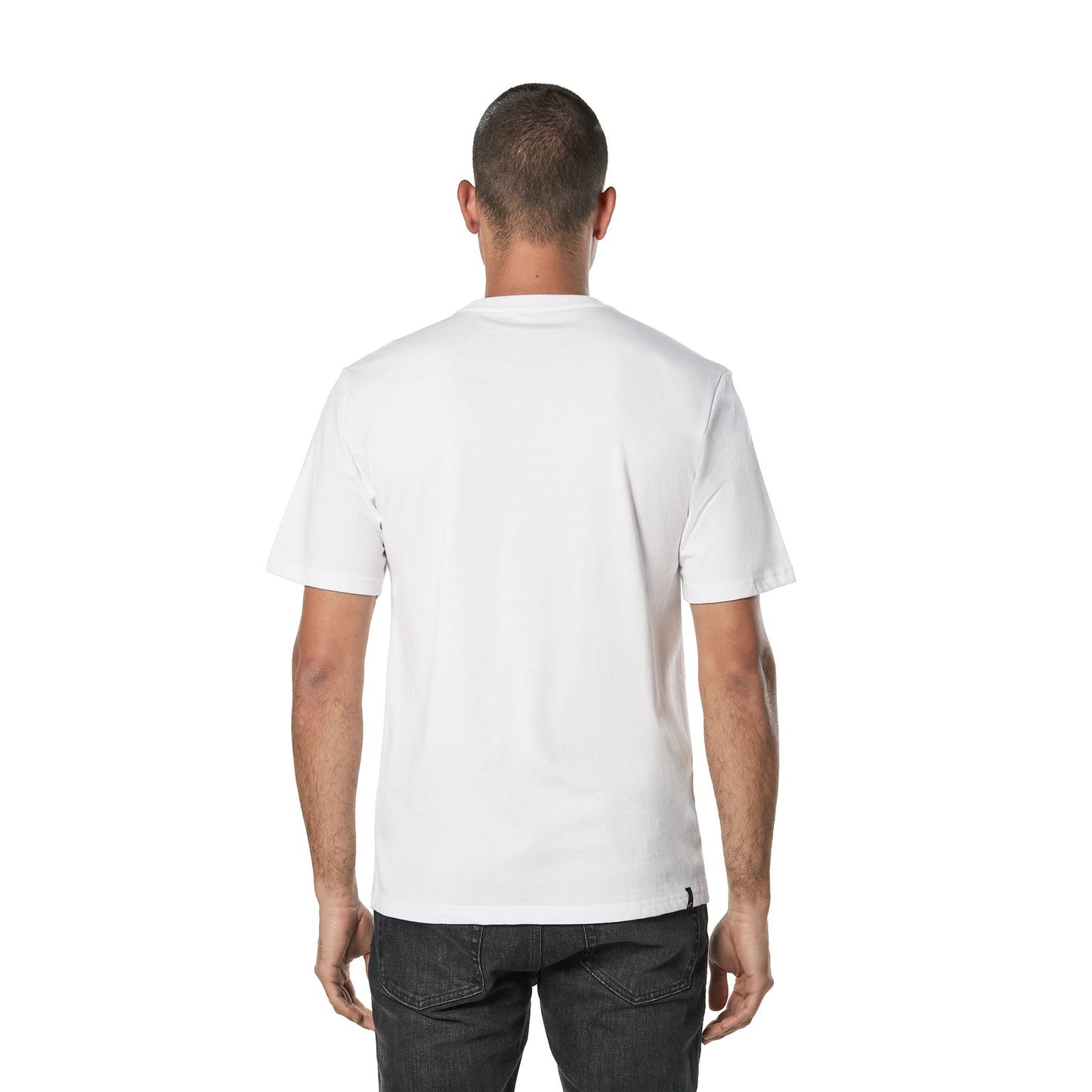 Alpinestars Mens Cotton SS T-Shirt ~ Blaze CSF white blue