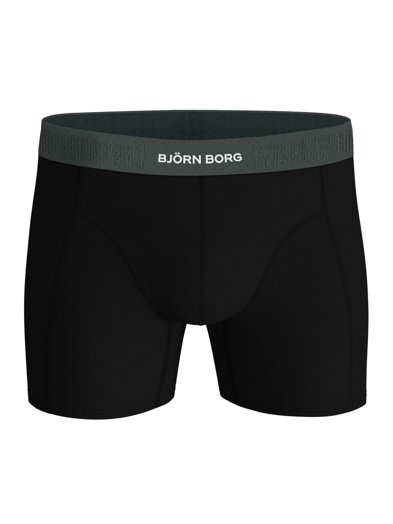 Björn Borg  3 Pack Organic Cotton Stretch Black Boxer Shorts
