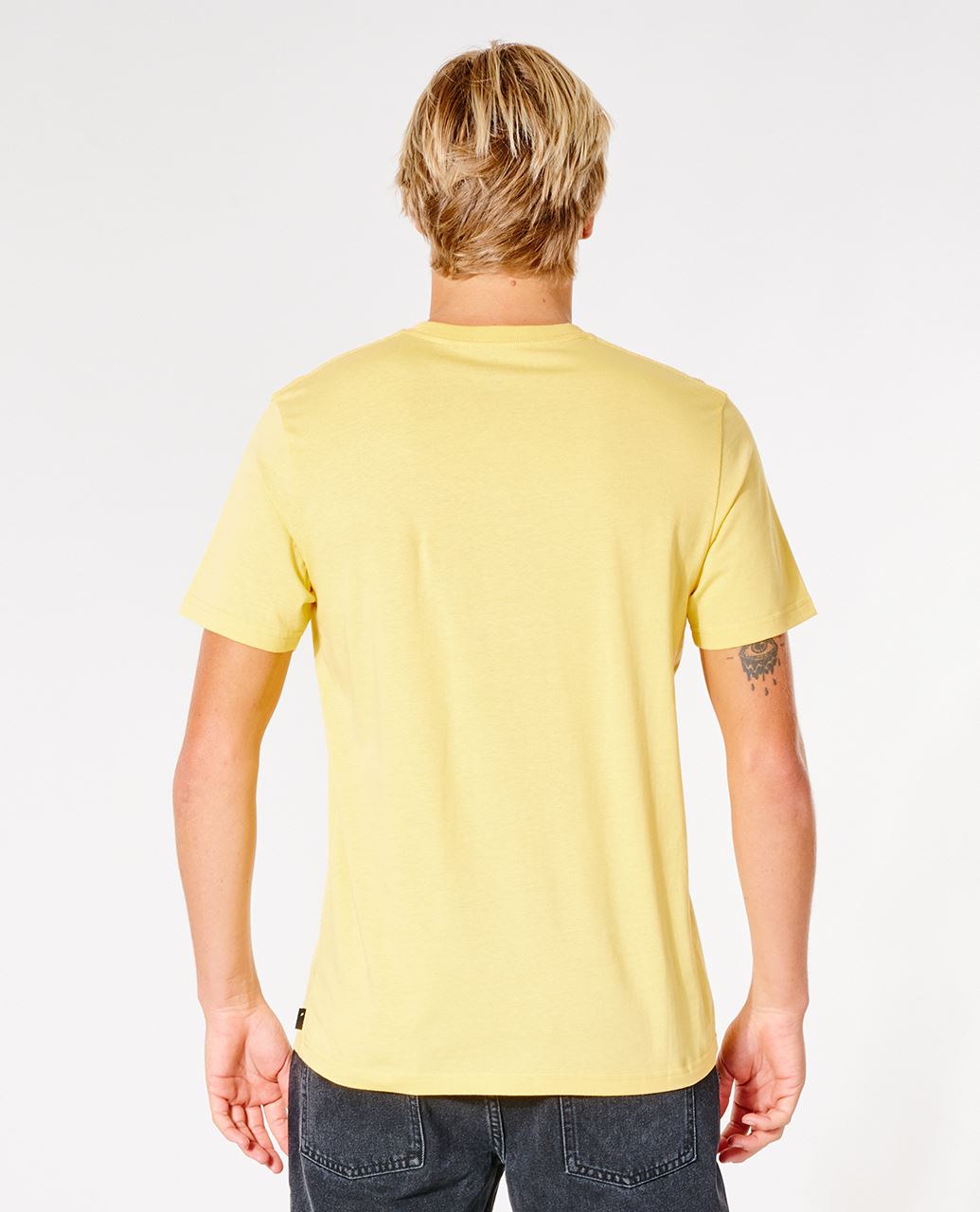Rip Curl Men's T-Shirt ~ Surf Revival Yeh Mumma retro yellow