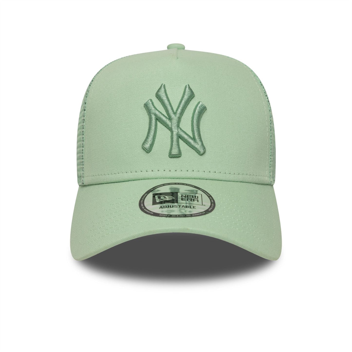 New York Yankees MLB League Essential Pastel Green 9FORTY A-Frame Trucker Adjustable Cap