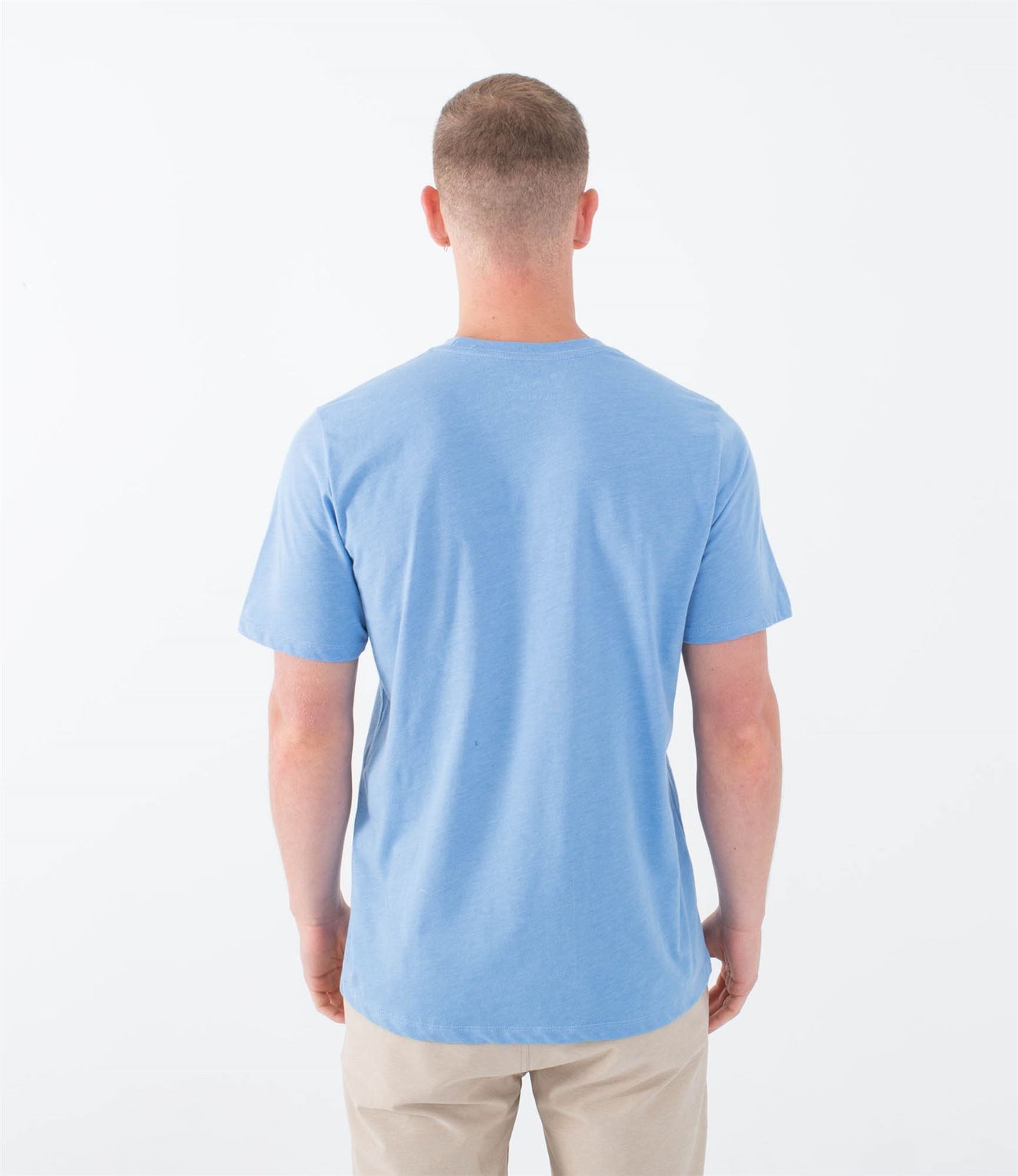 Hurley Divide T-Shirt Blue Short Sleeve