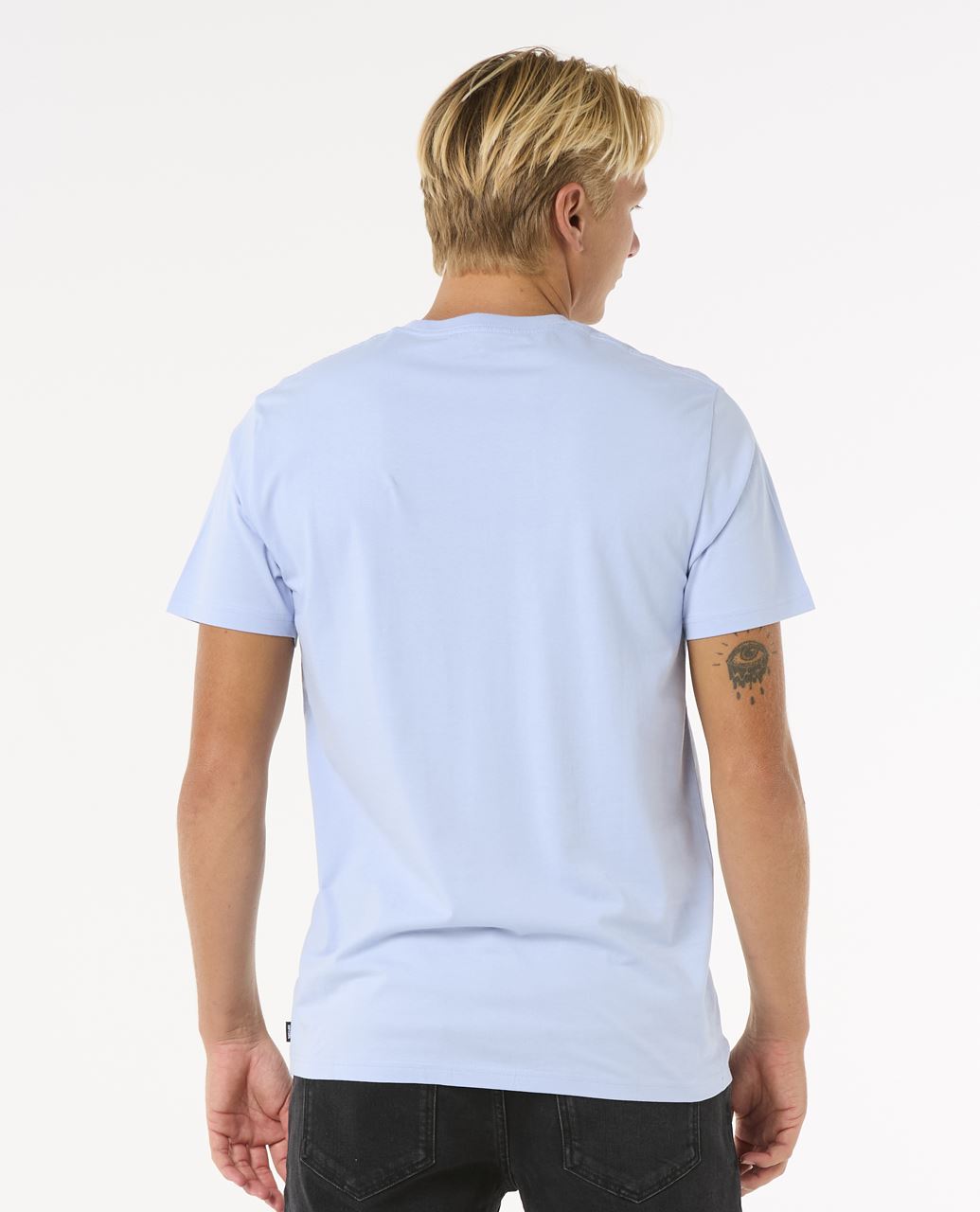 Rip Curl Wettie Icon SS Mens T-Shirt Ice Blue