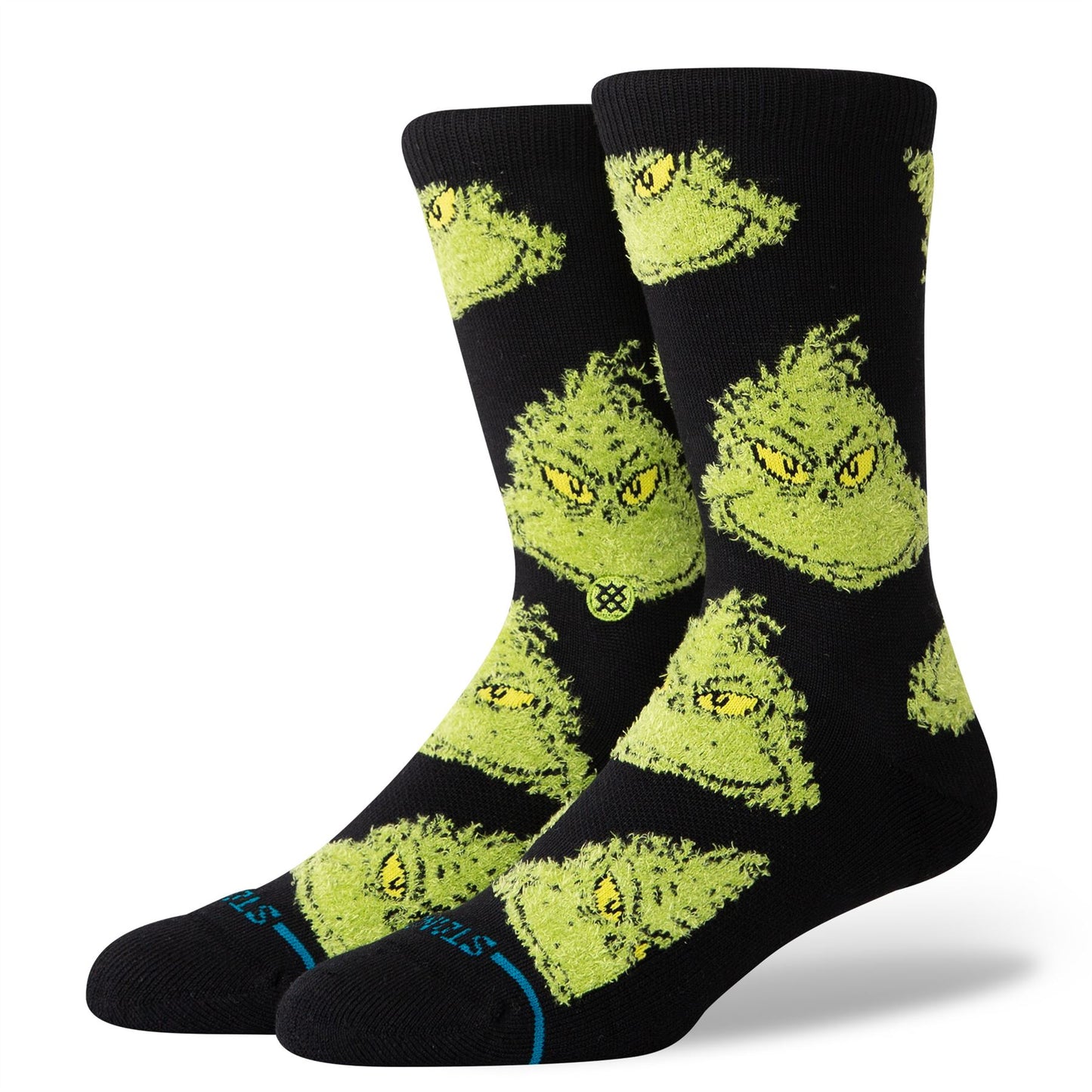 Stance Socks Grinch Mean One Black Men's Crew Socks