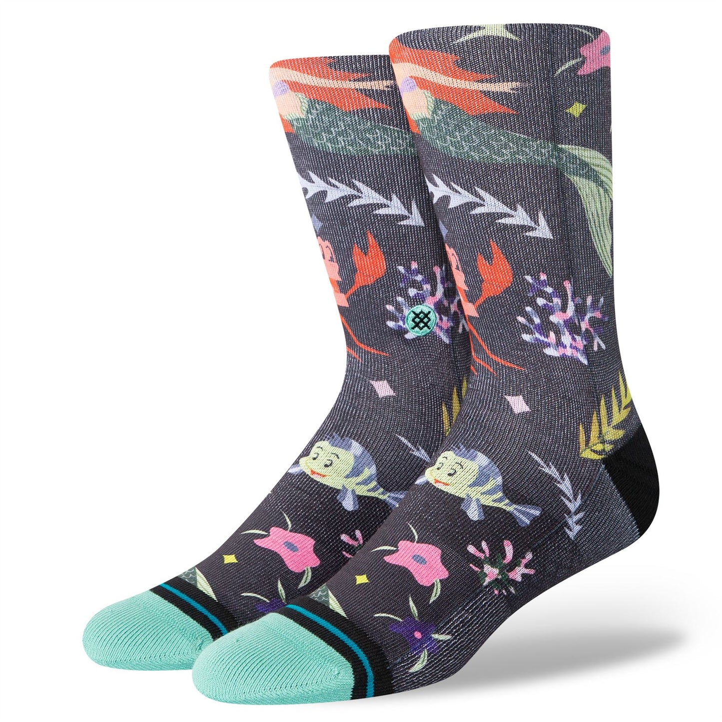 Stance Men's Crew Socks ~ Ariel by Estee teal size M