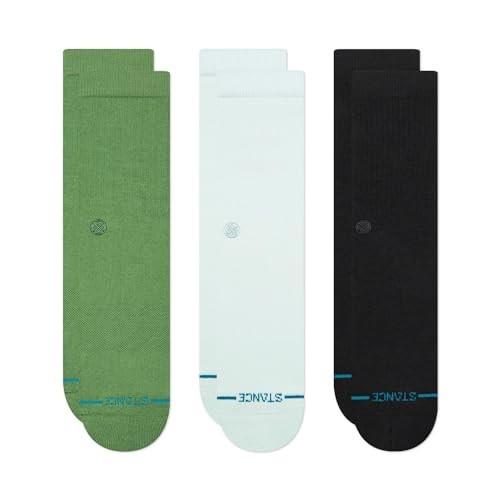 Icon 3 pack Crew Socks Ice blue Stance Mens
