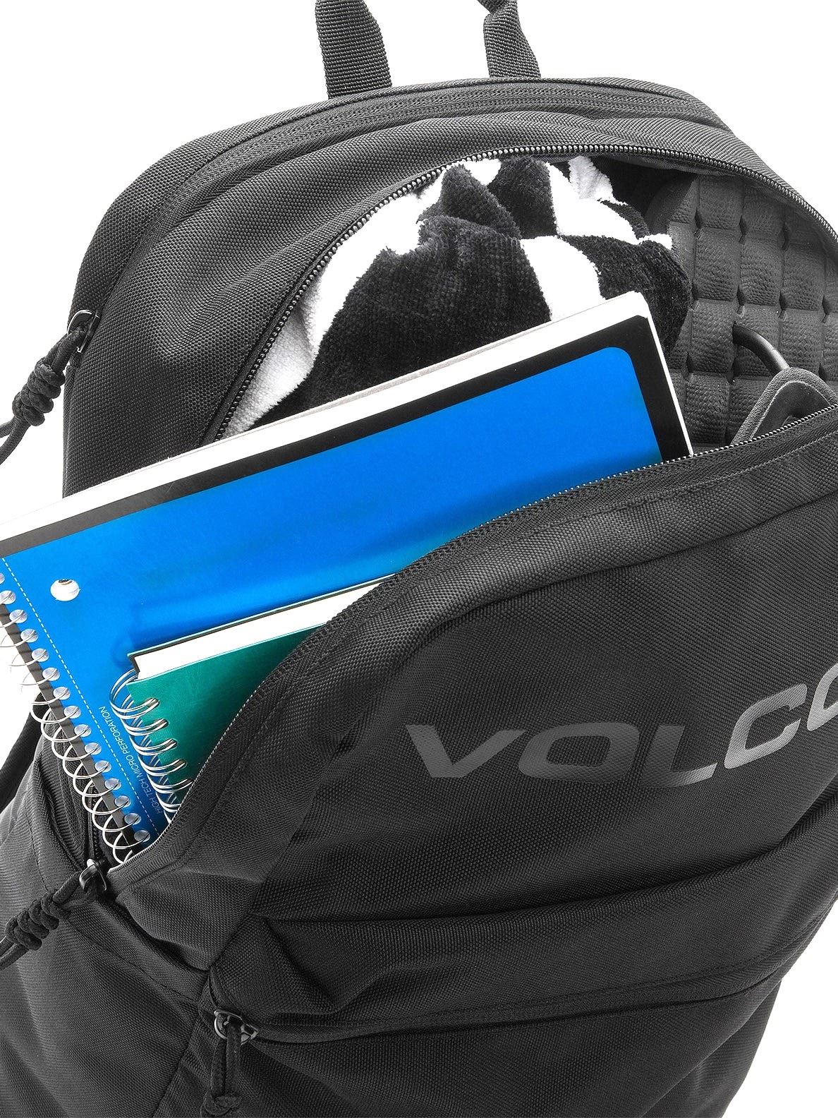 Volcom 26L 3 Compartment School Black Backpack