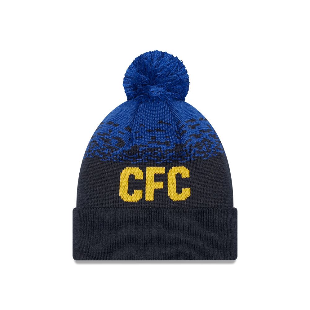 New Era Men's Marl Woodmark Beanie ~ Chelsea FC Navy