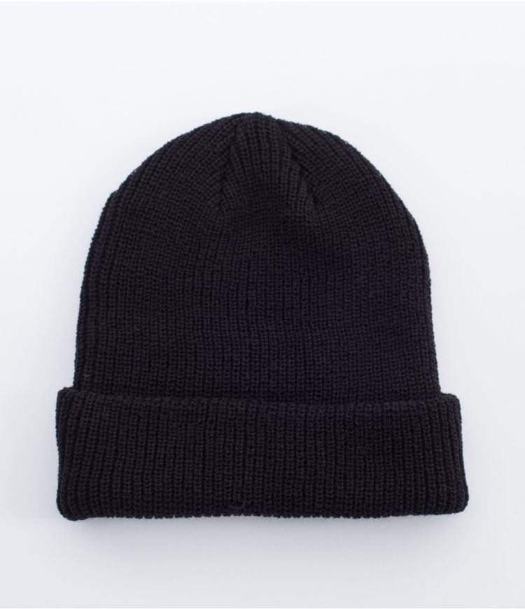 Hurley Harbor Cuff Beanie Knitted Black