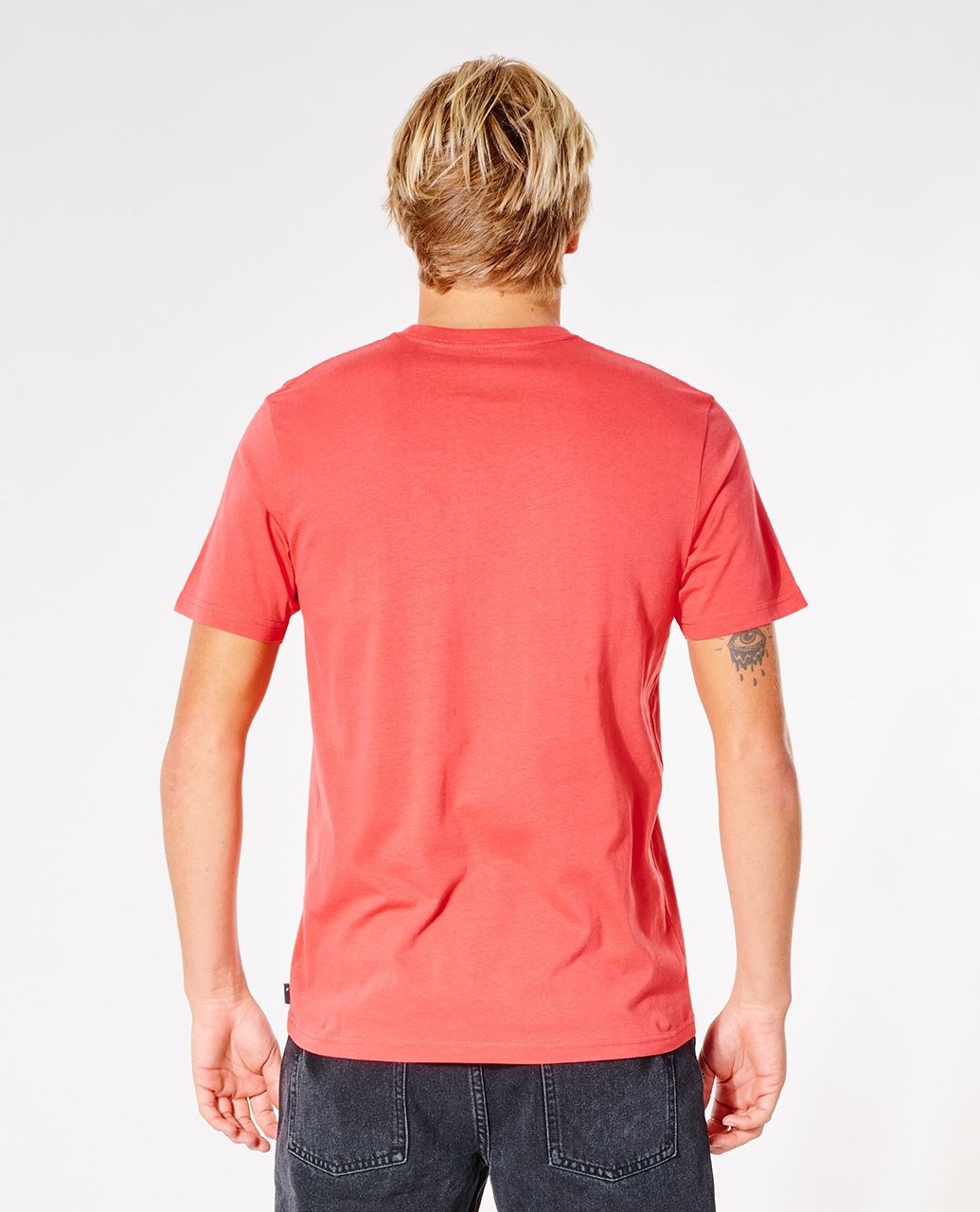 Rip Curl Men's T-Shirt ~ Surf Revival Yeh Mumma retro red