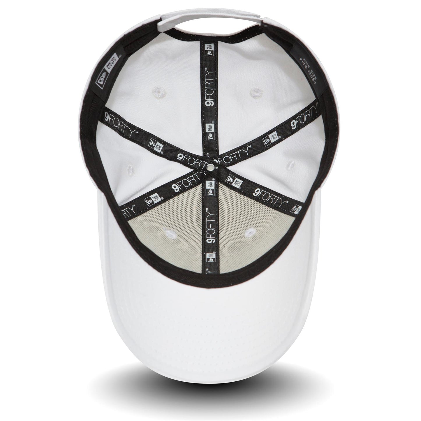 New Era Mens 9Forty Adjustable Curve Brim OSFA Cap ~ New Era White