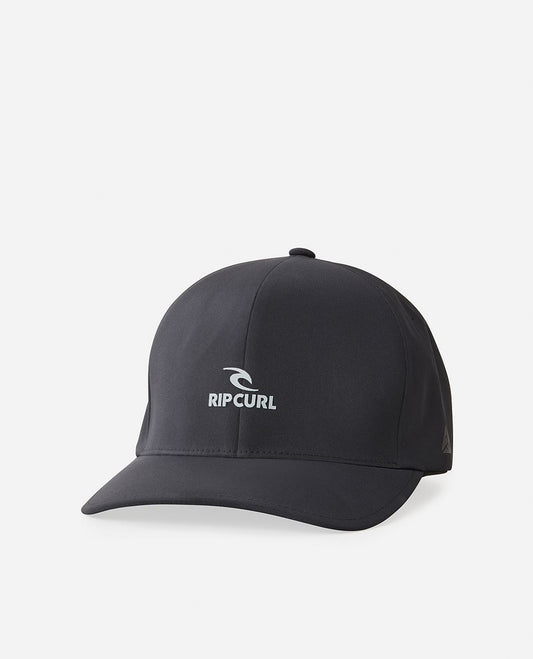 Rip Curl Vaporcool Delta Flexfit Black Mens Curve Cap