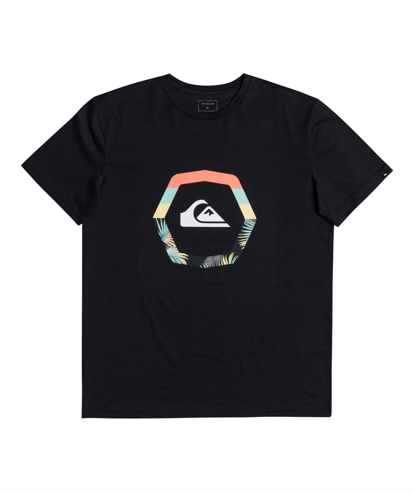 Quiksilver Men's SS  Cotton T-Shirt ~ Uprise black