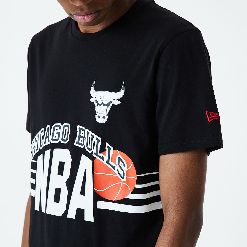 Chicago Bulls tshirt short sleeve mens cotton crew neck Throwback New Era