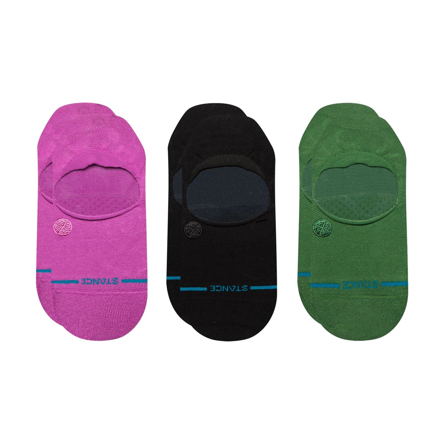 Stance Socks Womens No Show 3 pack Berry Icon. UK 8-10.5