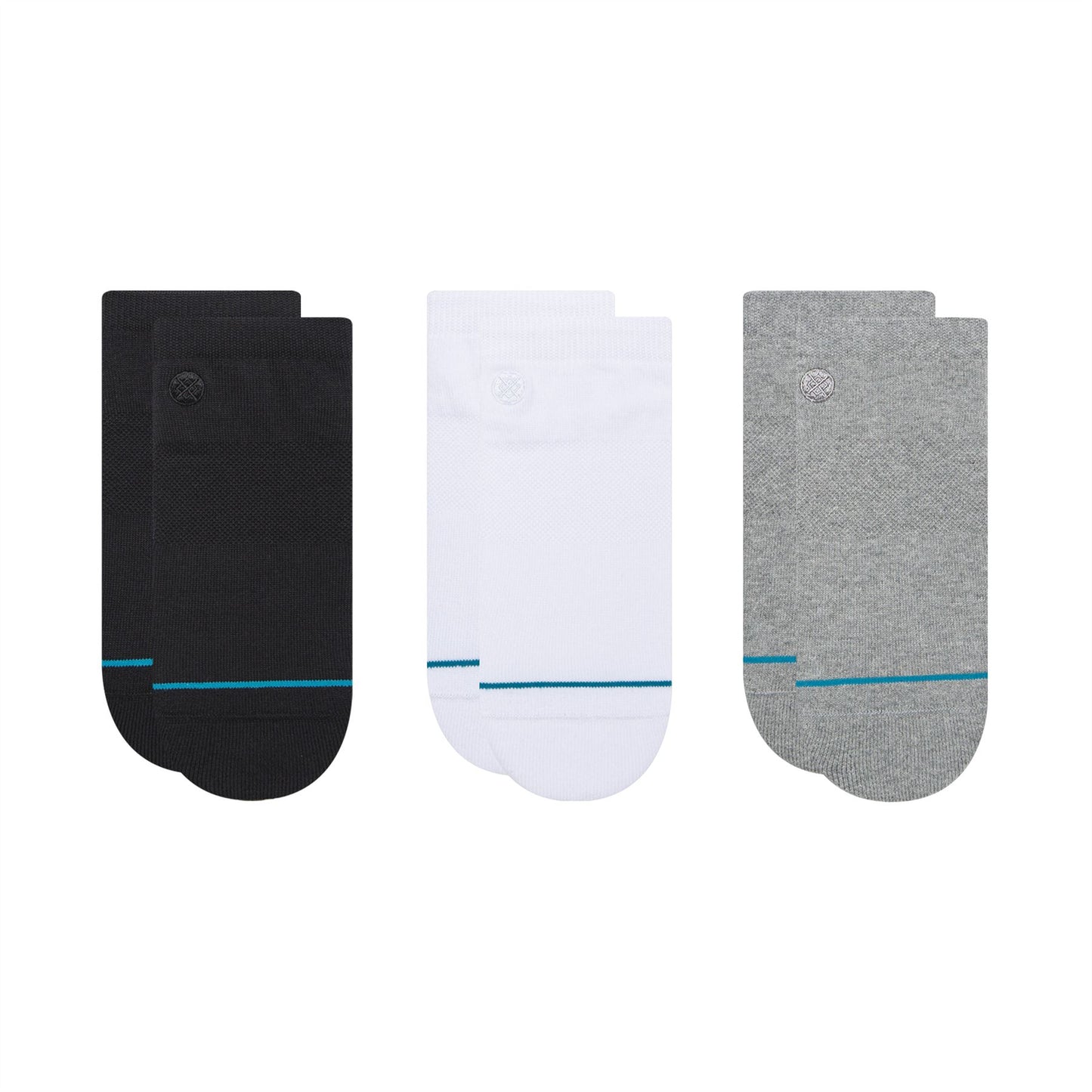 Stance Men's Crew Socks ~ icon low 3 pack {L}