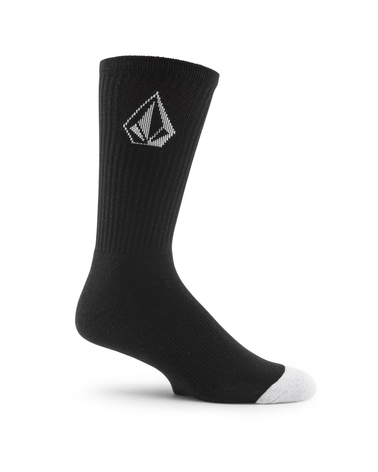Volcom Socks Crew Mens 3 Pack Stone Black