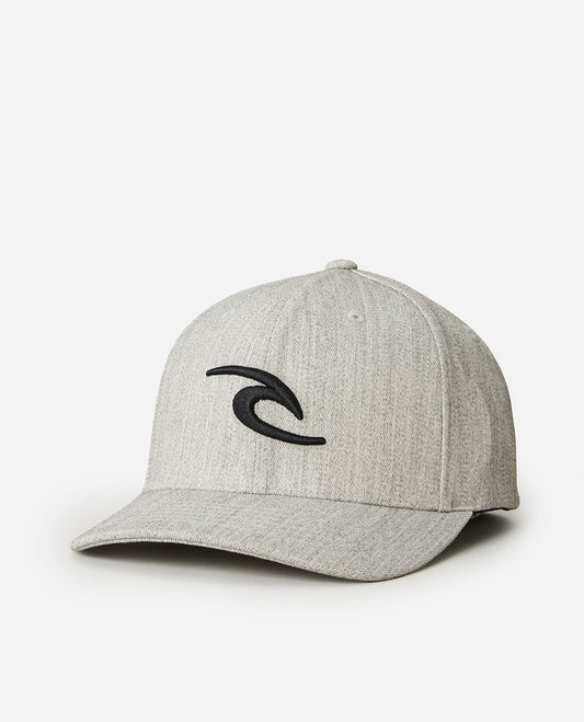 Rip Curl Tepan Flexfit Mens Grey Curve Cap