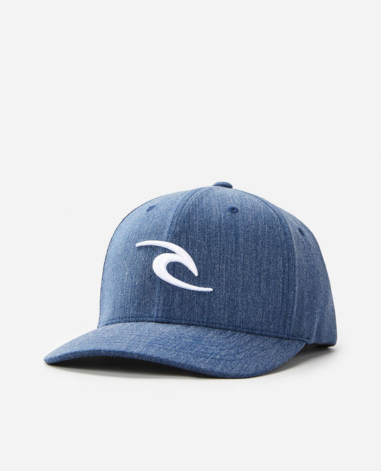 Rip Curl 6 Panel Flexfit Curve Cap ~ Tepan Flexfit navy
