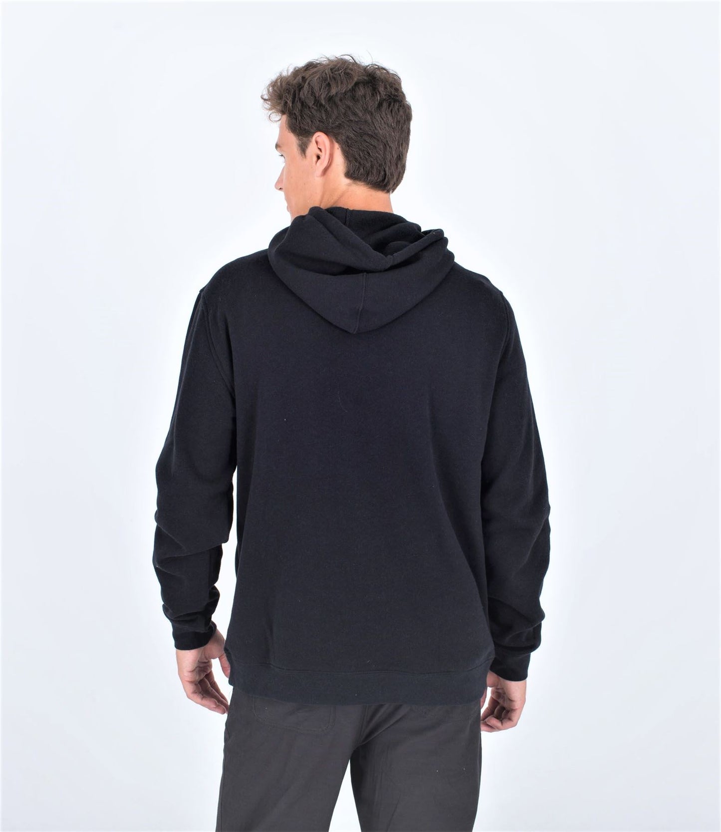 Hurley Mens Solid Sweatshirt Hoodie ~ One & Only Solid black