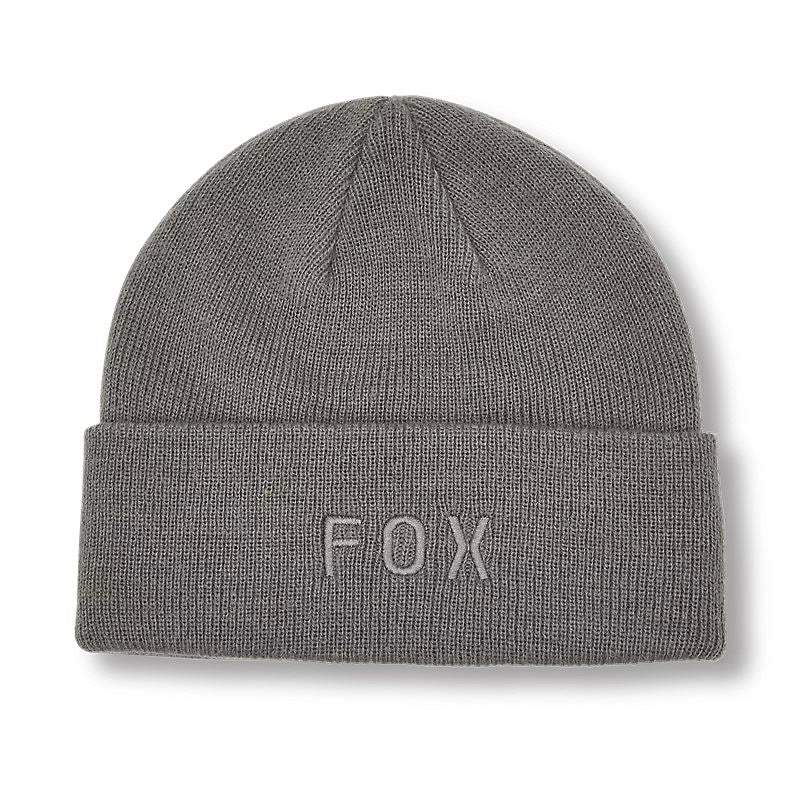 Fox Racing Wordmark Mens Knitted Grey Beanie