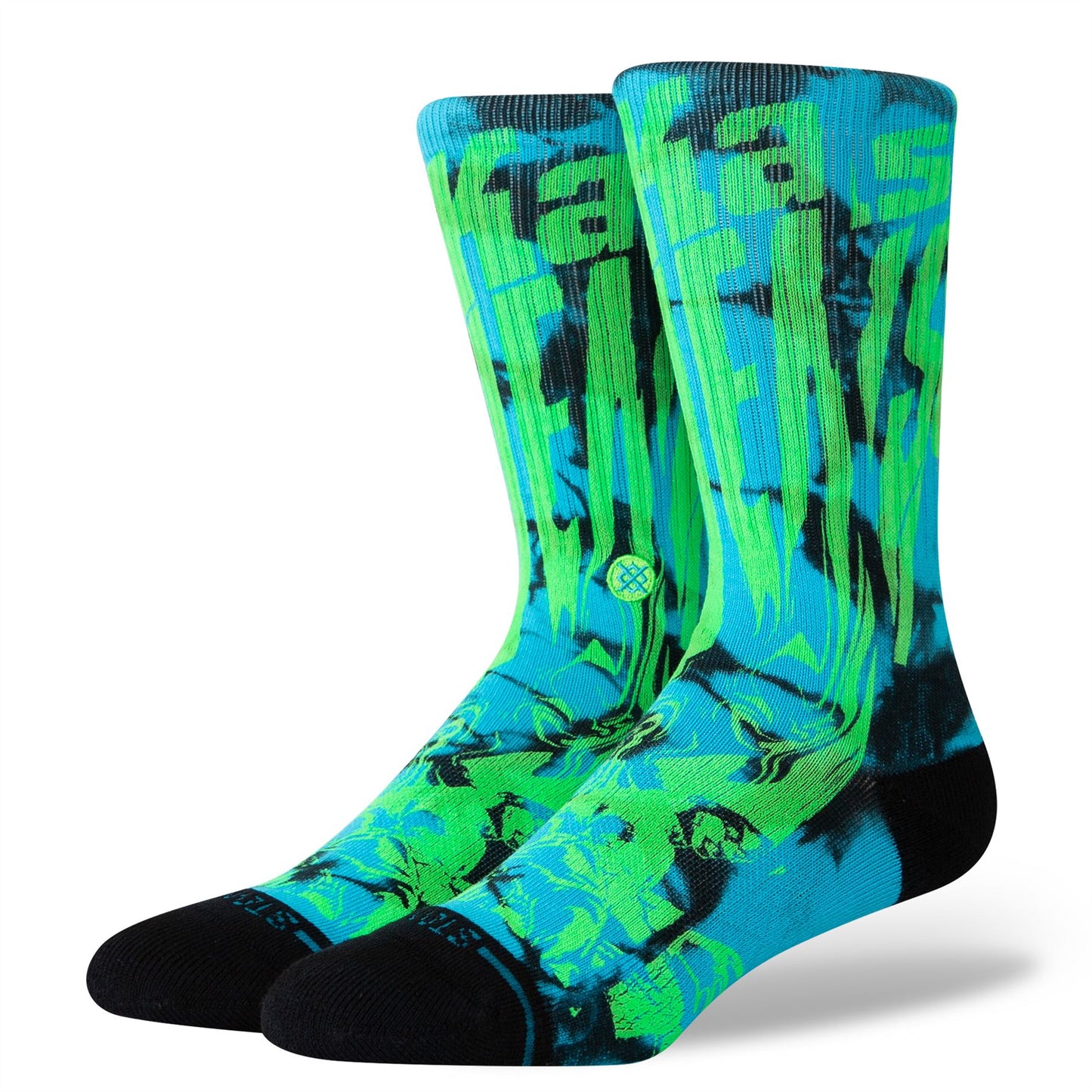 Stance Mens Crew Socks ~ Atliens green black