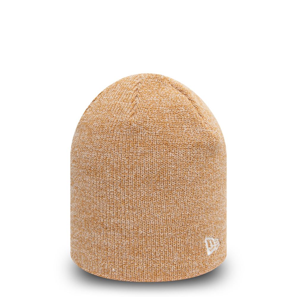 New Era Marl Essential Skull Knit Heather Beanie ~ New Era brown