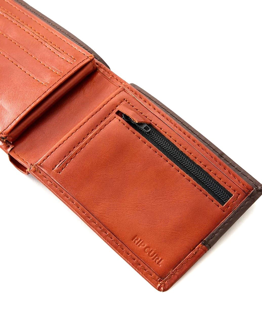 Rip Curl Corpawatu Icon PU Slim Brown Wallet