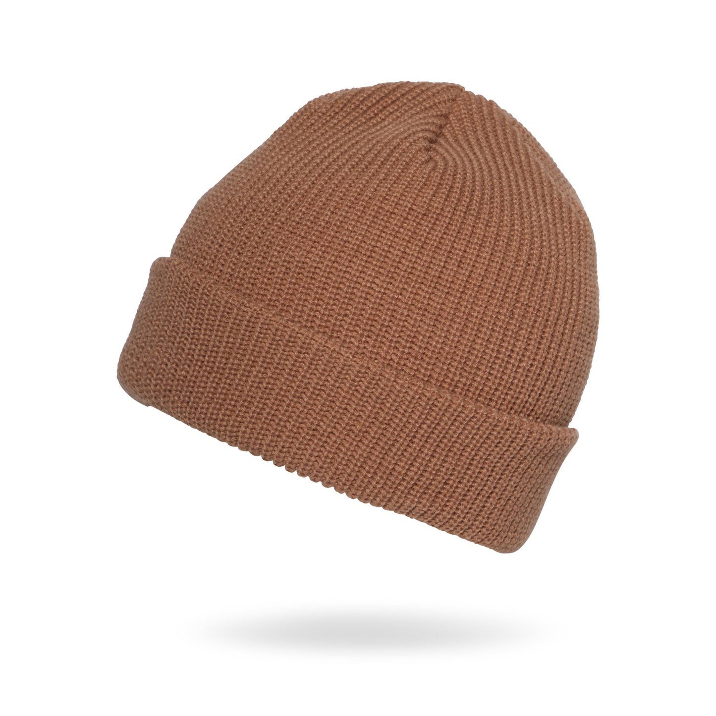 Volcom Mens Cuff Knitted Beanie ~ Full Stone brown