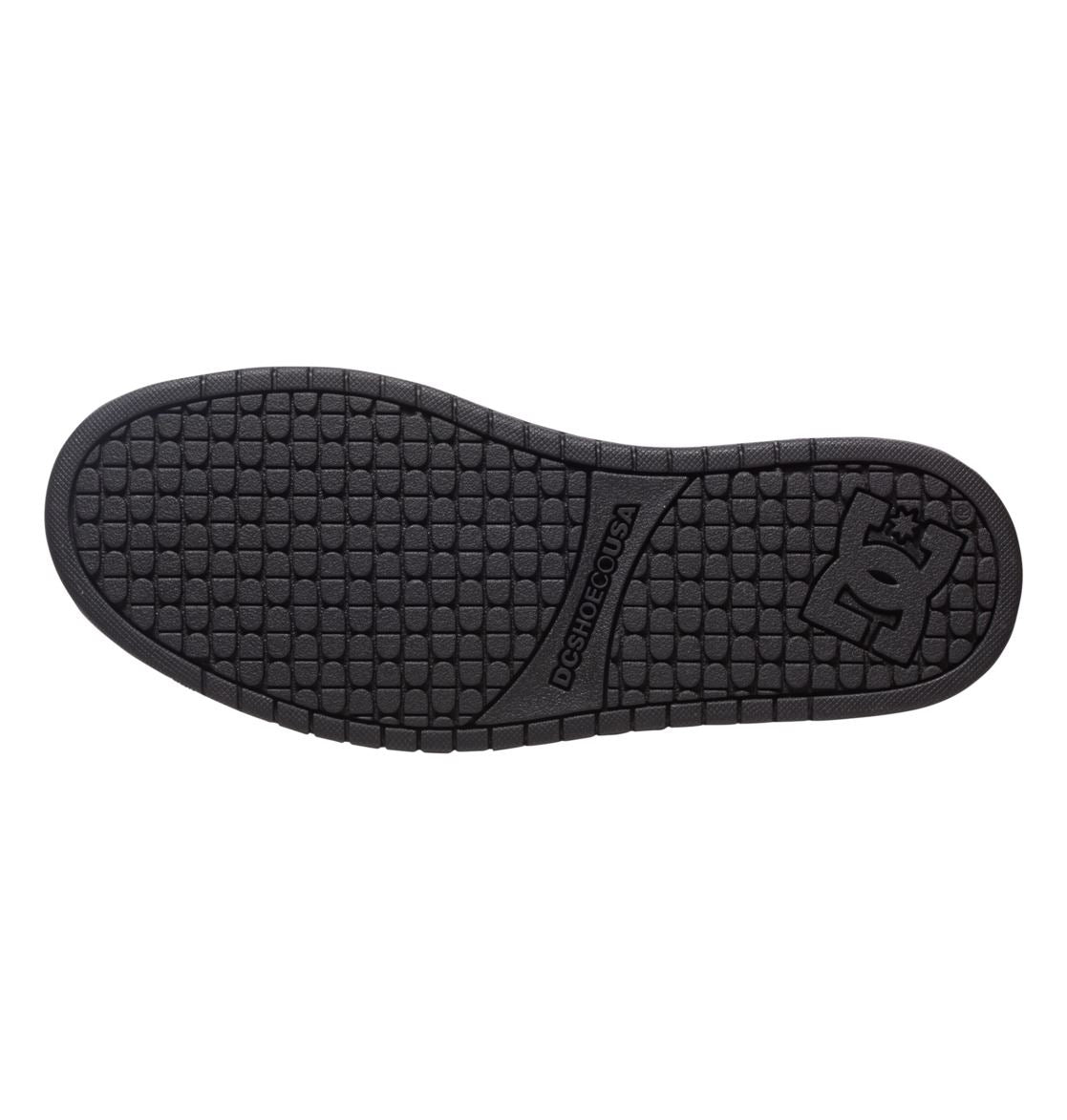 DC Shoes Men’s Leather Court Graffic Sneaker Colour Black/White