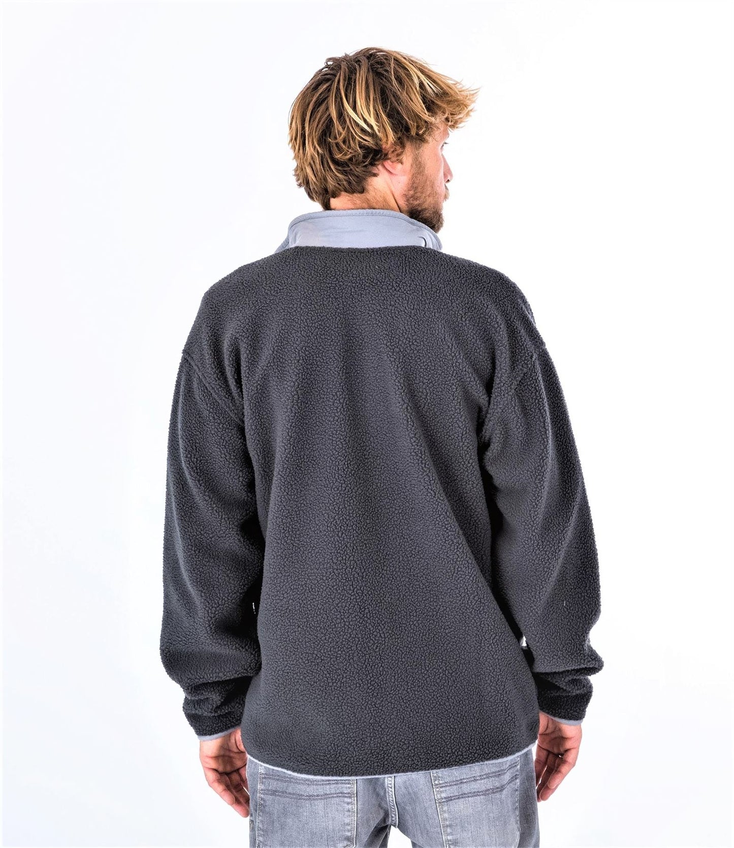 Hurley Men's Long Sleeve Hoody ~ Boulder Burrito grey
