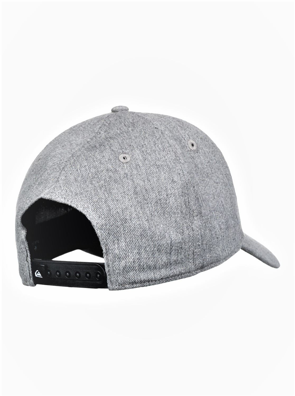 Quiksilver Mens Curve Snapback Cap ~ Decades grey