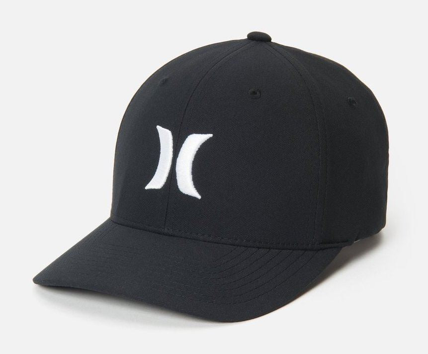 Hurley Men's Flexfit Cap ~ One and Only black white