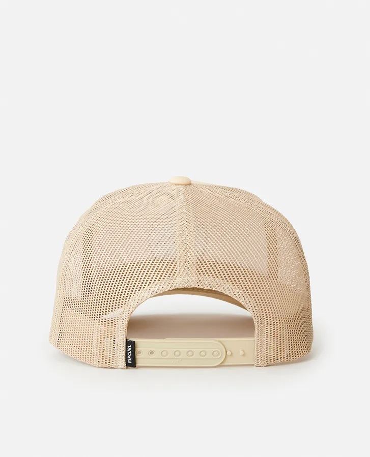 Rip Curl Routine Trucker Sand Brown Mens Curve Cap